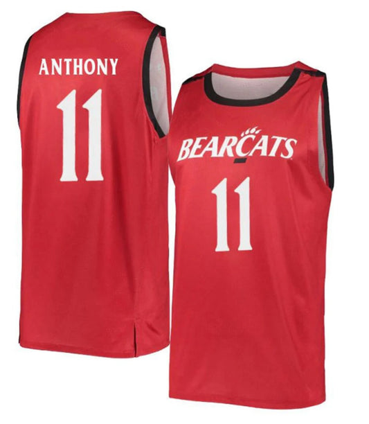 CJ Anthony Jersey Cincinnati Bearcats College Basketball Red #11