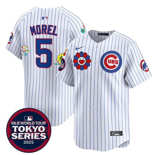 Christopher Morel Jersey #5 Chicago Cubs Tokyo Series 2025 Vapor Premier Limited Stitched Pinstripe