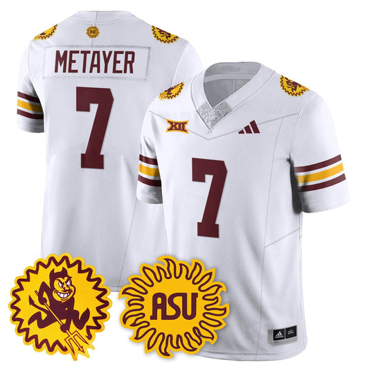 Chamon Metayer Jersey #7 Arizona State Sun Devils 1975 Throwback Stitched White