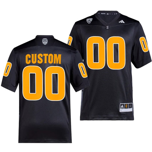 Custom Arizona State Sun Devils Jersey Name And Number Premier Black College Football 2023