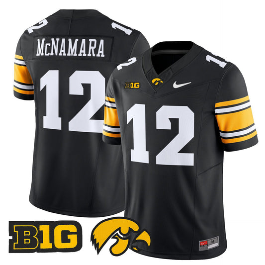 Cade McNamara Jersey #12 Iowa Hawkeyes 2025 Limited Stitched Black