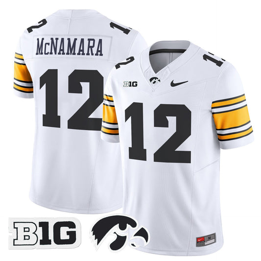 Cade McNamara Jersey #12 Iowa Hawkeyes 2025 Limited Stitched White