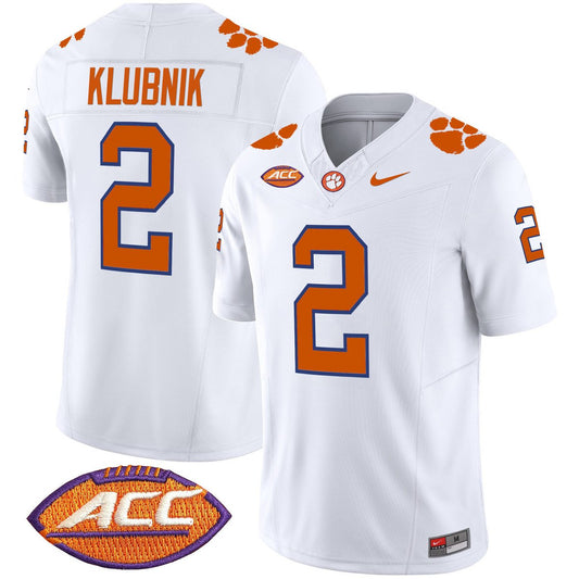 Cade Klubnik Jersey #2 Clemson Tigers 2025 Vapor Limited Stitched White