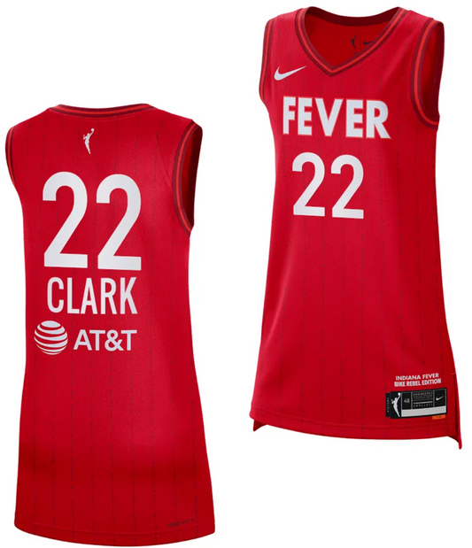 Caitlin Clark Jersey #22 Indiana Fever Basketball 2023 Rebel Edition Unisex Victory Red