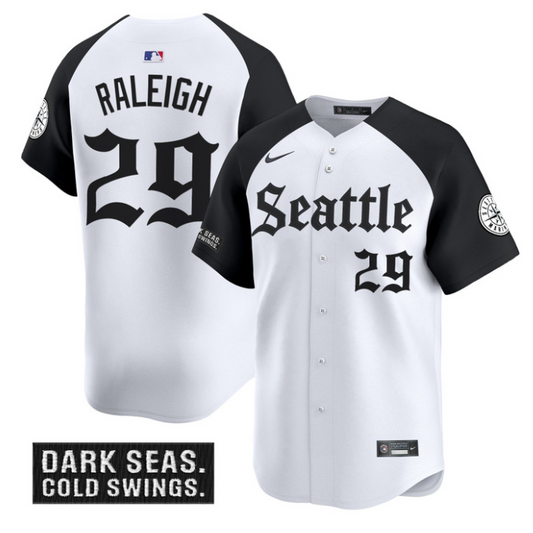 Cal Raleigh Jersey #29 Seattle Mariners Deep Sea Gothic Edition Limited Stitched Alternate