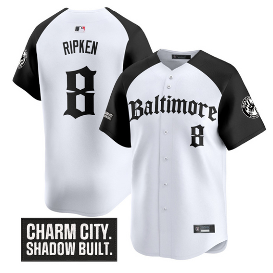 Cal Ripken Jersey #8 Baltimore Orioles Gothic Harbor Edition Alternate