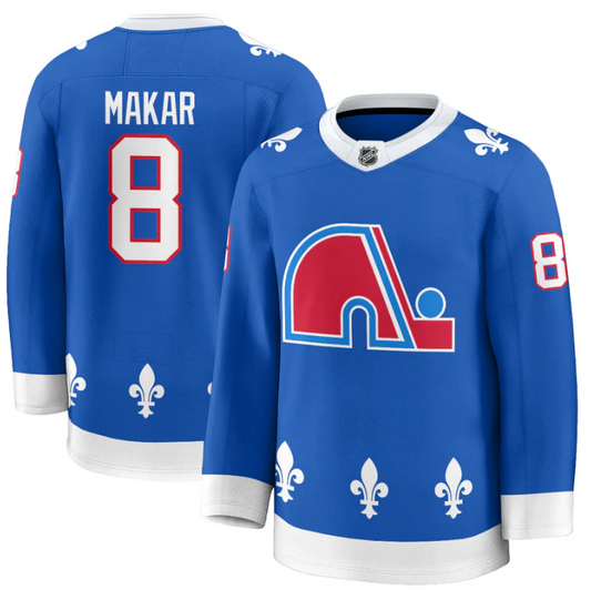 Cale Makar Jersey #8 Colorado Honour Quebec Nordiques Throwback Stitched