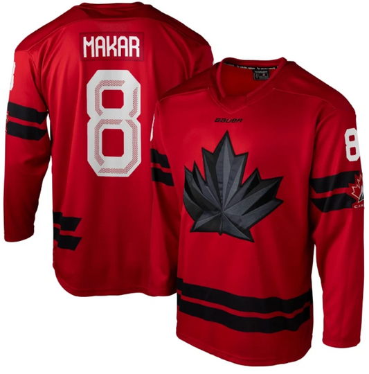 Cale Makar Jersey #8 Team Canada Hockey 2026 Winter Olympics Stitched Red