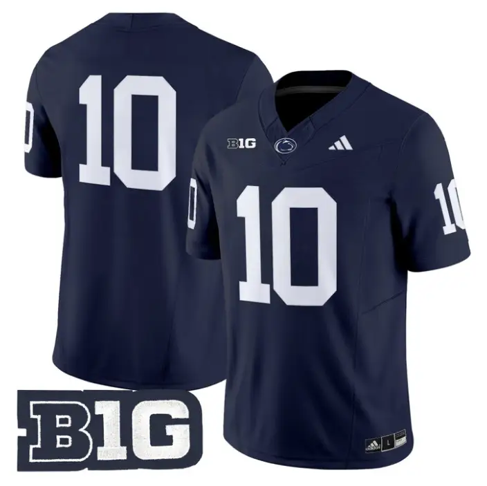 Caleb Bacon Jersey #10 Penn State 2026 No Name on Back Limited Stitched