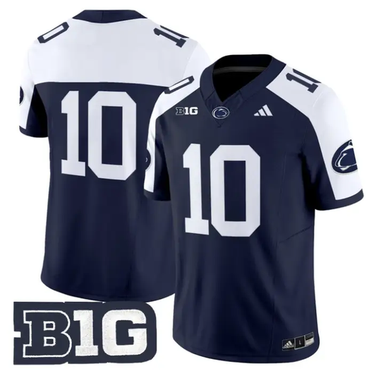 Caleb Bacon Jersey #10 Penn State 2026 No Name on Back Limited Stitched