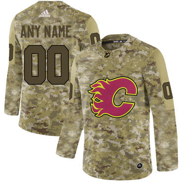 Calgary Flames Custom Black 2020-21 Reverse Retro Alternate NHL Jersey