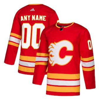 Calgary Flames Red Alternate Custom Jersey