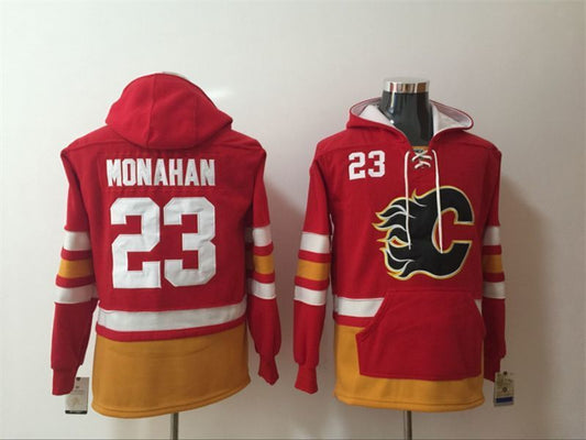 Calgary Flames #23 Sean Monahan Pullover Hoodie
