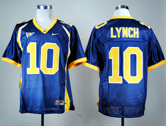 California Golden Bears #10 Marshawn Lynch Football Jersey Blue