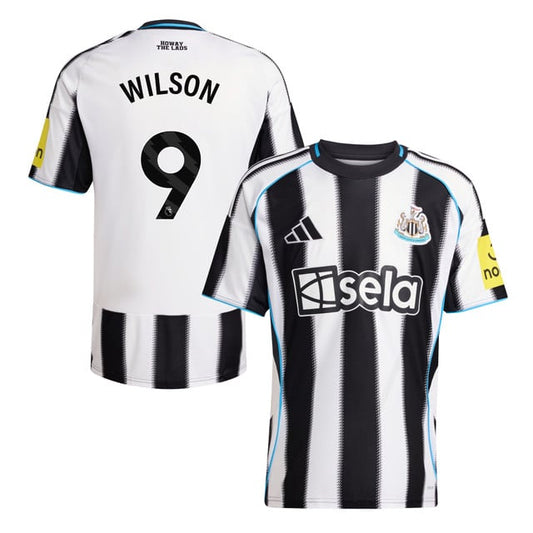 Callum Wilson #9 Newcastle United 2025-26 Home Match Jersey – White Black