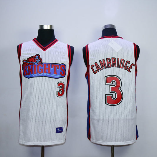 Calvin Cambridge #3 Basketball Jersey White