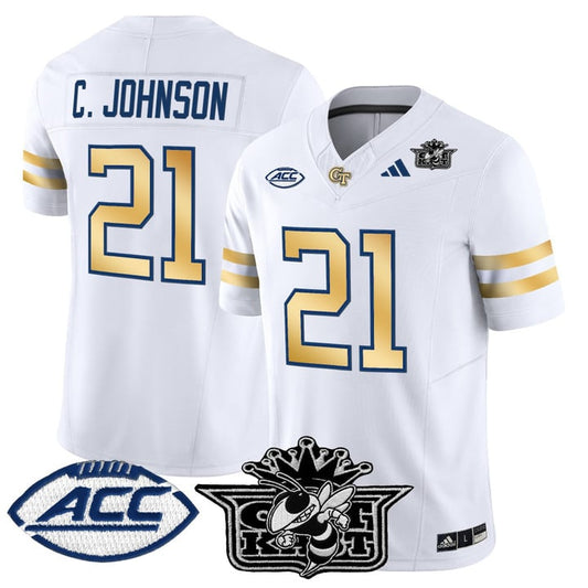 Calvin Johnson Jersey #21 Outkast Georgia Tech Yellow Jackets 2025