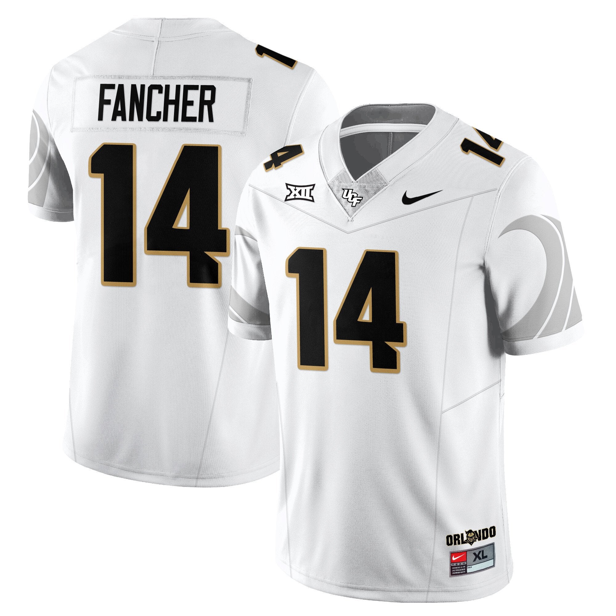 Cam Fancher Jersey #14 UCF Football 2025 Core Uniforms Stitched White