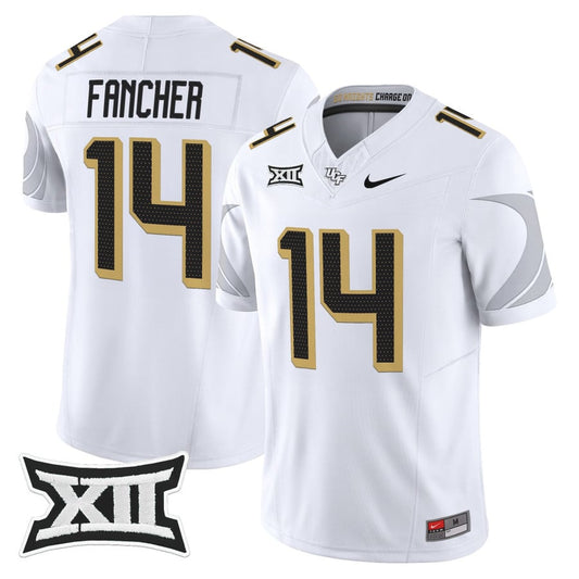 Cam Fancher Jersey #14 UCF Knights 2025 Vapor Limited Football Stitched White