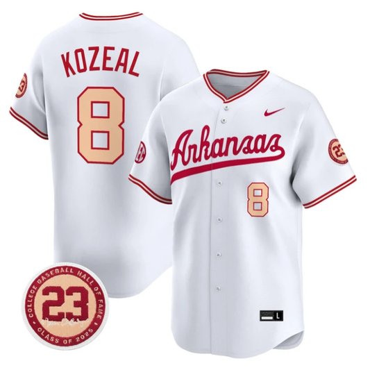 Cam Kozeal Jersey #8 Arkansas Razorbacks Norm DeBriyn Night Edition Stitched