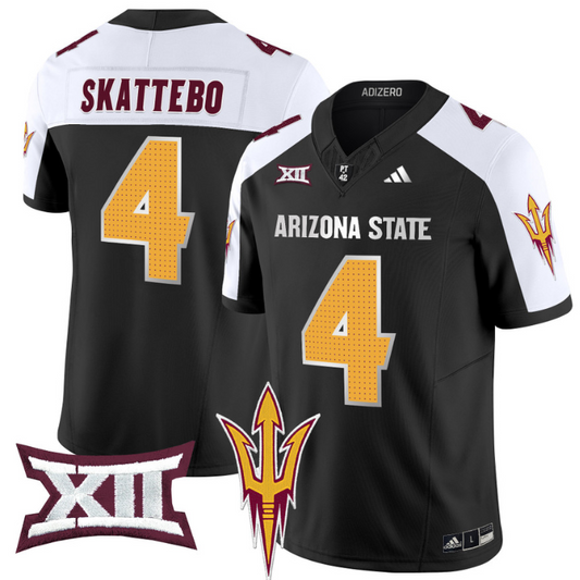 Cam Skattebo Jersey #4 Arizona State Sun Devils 2024 Vapor Limited Black Alternate
