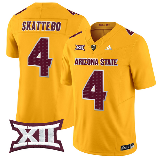 Cam Skattebo Jersey #4 Arizona State Sun Devils 2024 Vapor Limited Gold
