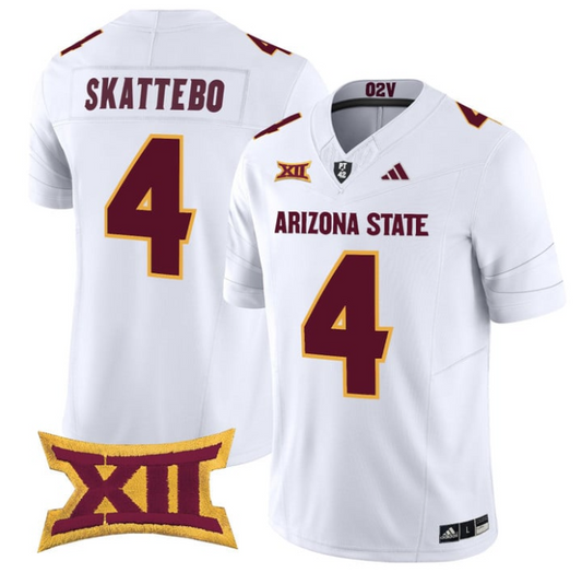 Cam Skattebo Jersey #4 Arizona State Sun Devils 2025 Limited Stitched White
