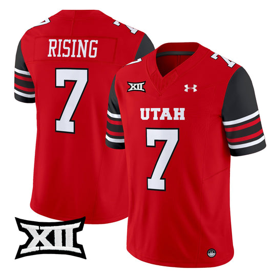 Cameron Rising Jersey #7 Utah Utes 2025 Vapor Limited Stitched Red
