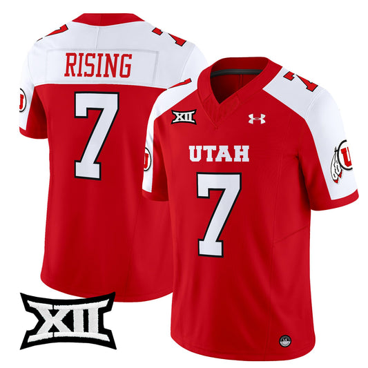Cameron Rising Jersey #7 Utah Utes 2025 Vapor Limited Stitched Red Alternate