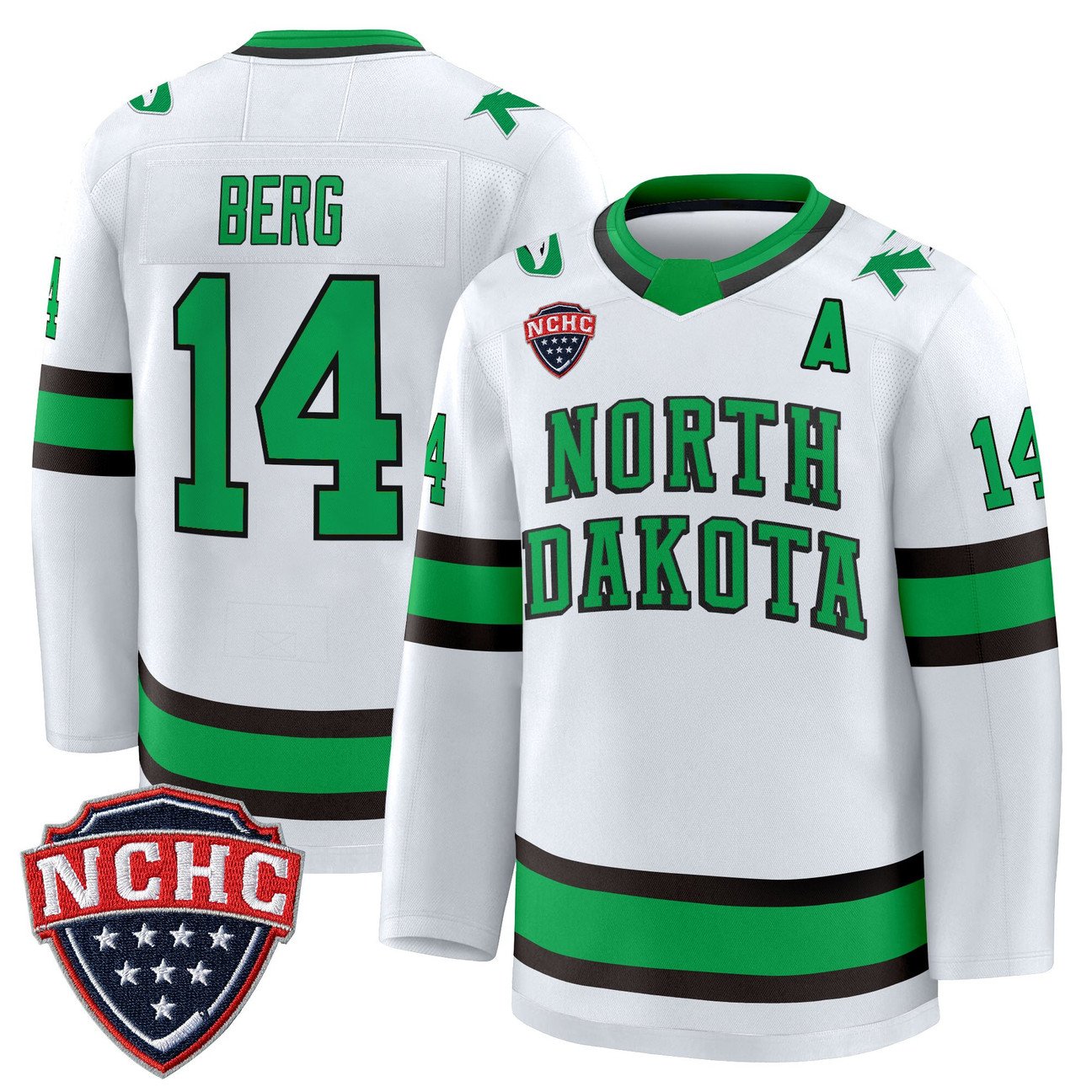 Cameron Berg Jersey #14 North Dakota Fighting Hawks 2025-26 Stitched