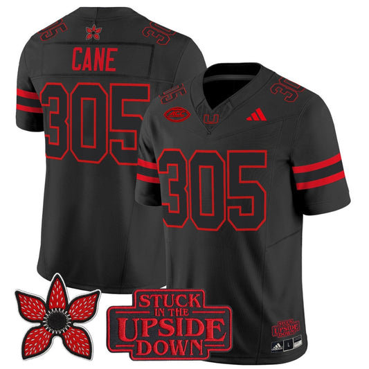 Cane Jersey #305 Miami Hurricanes Stranger Things Edition Vapor Stitched