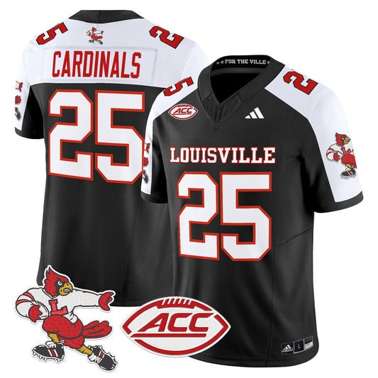Cardinals Jersey #25 Louisville Cardinals 1980s Throwback Stitched Black Alter