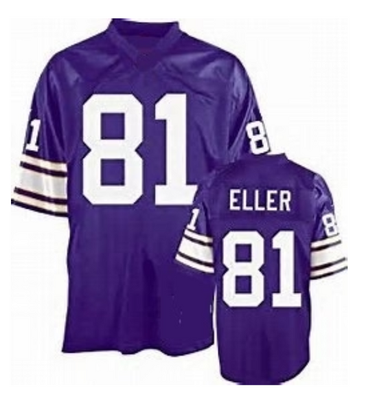 Carl Eller Jersey Minnesota Vikings Custom Throwback Football