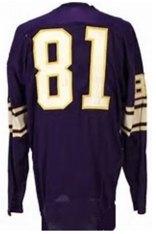 Carl Eller Jersey Vintage Style Minnesota Vikings Long Sleeve Custom Throwback Football No Name On Back