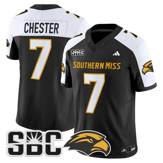 Carl Chester Jersey #7 Southern Miss Golden Eagles 2025 Vapor Limited Stitched