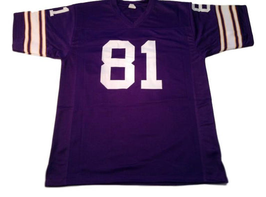 Carl Eller Jersey #81 Custom Unsigned Football Jerseys Stitched Purple