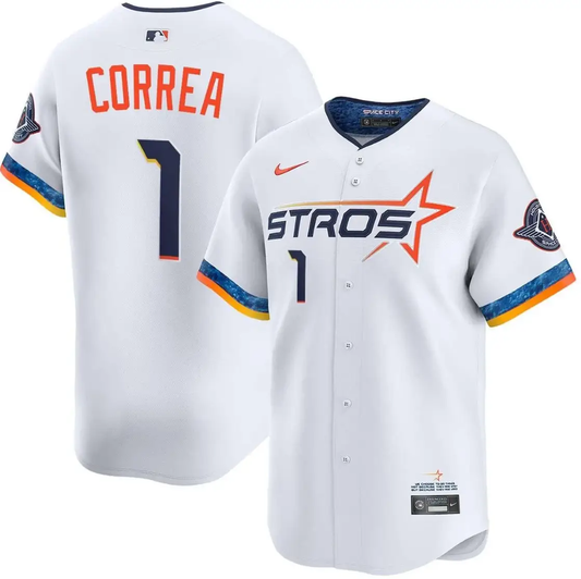 Carlos Correa Jersey #1 Astros Vapor Premier Limited All Stitched