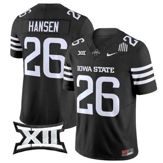 Carson Hansen Jersey #26 Iowa State Cyclones 2025 Limited Stitched Black