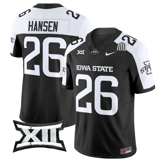 Carson Hansen Jersey #26 Iowa State Cyclones 2025 Limited Stitched Black Alter