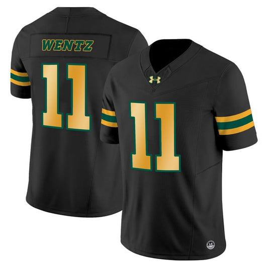 Carson Wentz Jersey #11 North Dakota State Bison Limited Stitched Black