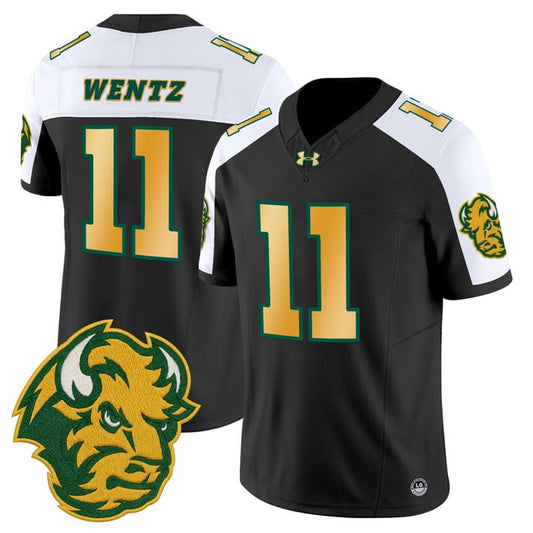 Carson Wentz Jersey #11 North Dakota State Bison Limited Stitched Black Alter