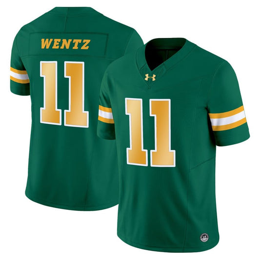 Carson Wentz Jersey #11 North Dakota State Bison Limited Stitched Green