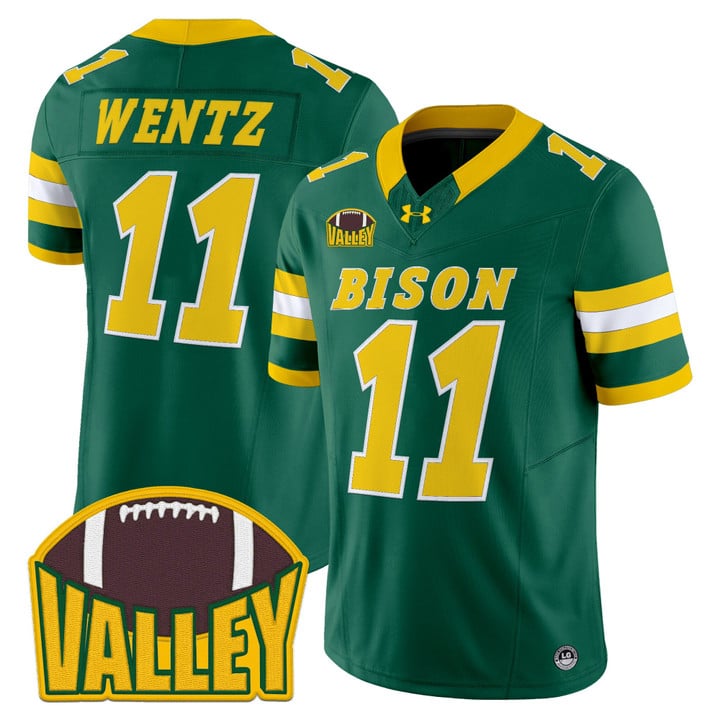 Carson Wentz Jersey #11 North Dakota State Bison 2025 Limited Stitched