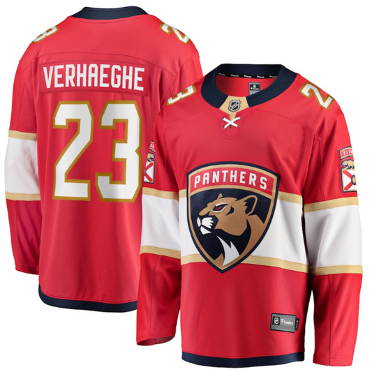 Carter Verhaeghe 23 Florida Panthers 2025 Breakaway Player Men Jersey Red