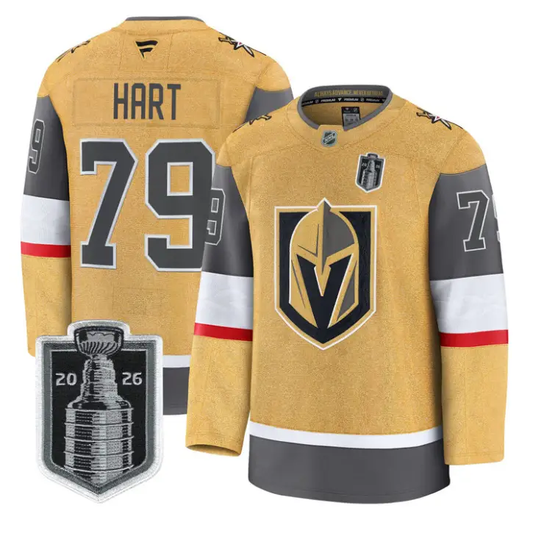 Carter Hart Jersey #79 Vegas Golden Knights 2026 Stanley Cup Stitched