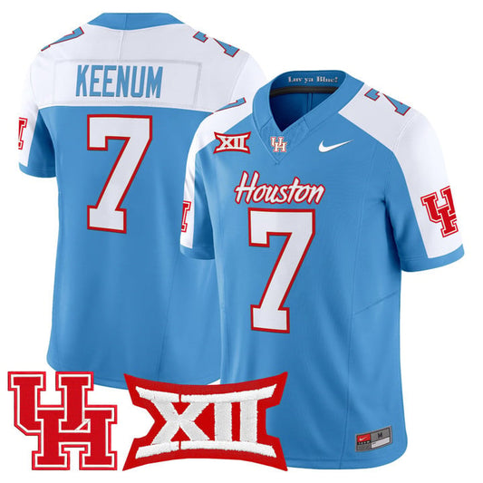Case Keenum Jersey #7 Houston Cougars 2025 Oilers Inspired Stitched