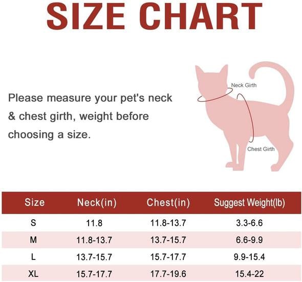 Cat &amp; Dog Harness and Leash Set with Reflective Strip Adjustable Soft