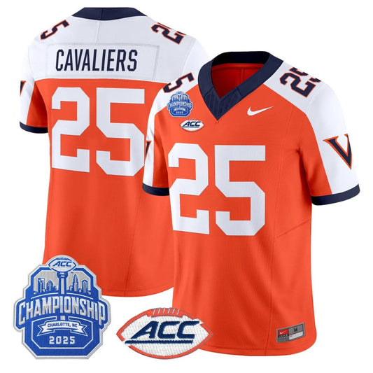 Cavaliers Jersey #25 Virginia 1995 Throwbacks 2025 ACC Championship
