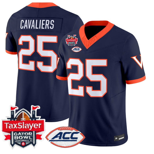 Cavaliers Jersey #25 Virginia Cavaliers 1995 Throwbacks Gator Bowl Stitched