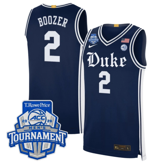 Cayden Boozer Jersey #2 Duke Blue Devils 2026 ACC Tournament Stitched